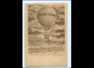 S2949/ Düsseldorf Ausstellung 1902 Ballon Reklame Deinhard Cabinet Werbung AK 