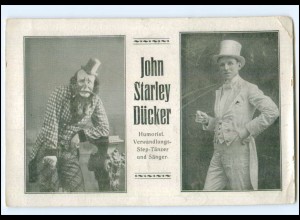 V1951/ John Starley Dücker Humorist Verwandlungs-Steptänzer AK ca.1912