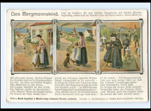 Y20241/ Das Bergmannskind Lieder AK ca.1912 Bergbau
