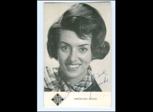 V1989/ Angelina Monto Autogramm Telefunken-Karte 