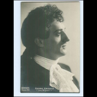 Y20222/ Georg Grosch aus "Mignon" Opernsänger AK Foto Hahn Nachfl. Dresden 1908