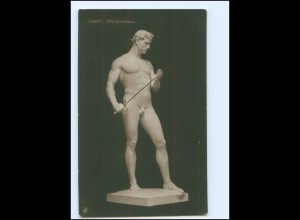 Y20470/ Skulptur Fechter: Fritz Heinemann NPG Foto AK ca.1912