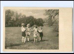 Y21844/ Kinder spielen schöne Foto AK ca.1935