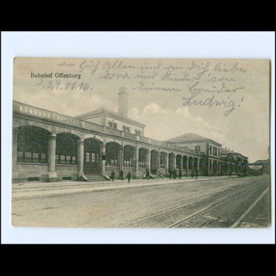 XX15841/ Offenburg Bahnhof AK 1916