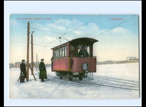 XX15710/ St. Petersburg elektr. Straßenbahn Russland AK ca.1912