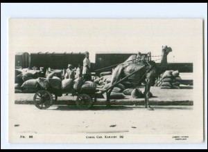 V2354/ Karachi Camel-Car Pakistan Foto AK ca.1930