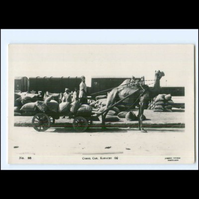 V2354/ Karachi Camel-Car Pakistan Foto AK ca.1930