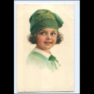 Y22377/ Mädchen mit Mütze schöne AK ca.1925