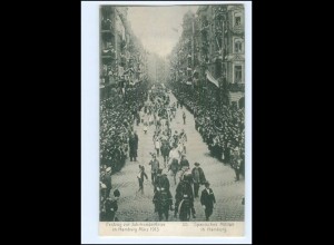Y22423/ Hamburg Märzfeier 1913 AK Festzug Spanisches Militär 