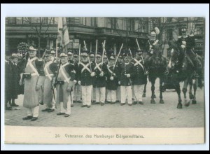 Y22420/ Hamburg Märzfeier 1913 AK Verteranen des Bürgermilitärs