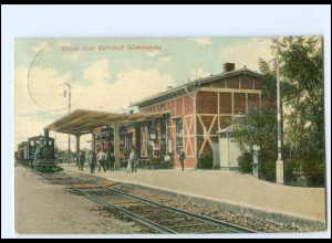 XX16007-996/ Sömmerda Bahnhof Eisenbahn AK 1910