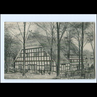 Y22575/ Duisburg Monning Westfäl. Bauernhaus 1909 AK
