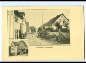 V2416-7543/ Salmbach bei Engelsbrand Dorfstraße AK 1921