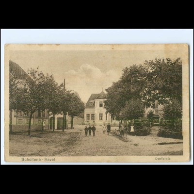 V3151-147/ Schollene - Havel Dorfplatz AK ca.1925
