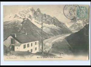Y23171/ Mer de glace - Vue de Flegere AK 1907 Frankreich 