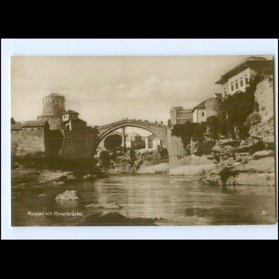 S3649/ Mostar Bosnien Foto Trinks-Bildkarte AK-Format ca.1925