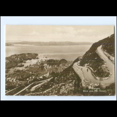 V5246/ Bergen Norwegen Foto Trinks-Bildkarte AK-Format ca.1925