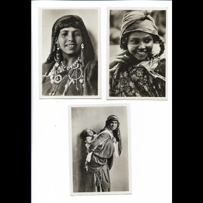 XX15380/ 3 Fotos Lehnert & Landrock ca. 1925 Orient 9 x 6 cm