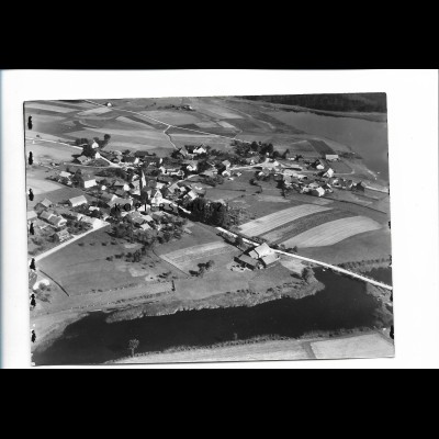 ZZ-5698/ Neubäu in Roding Foto seltenes Luftbild 18 x 13 cm ca.1938