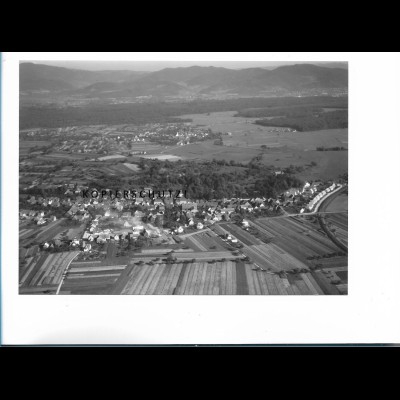 ZZ-6411/ Hugstetten seltenes Foto Luftbild 18 x 13 cm 50er Jahre