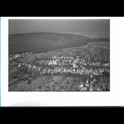 ZZ-6410/ Spessart bei Ettlingen seltenes Foto Luftbild 18 x 13 cm 50er Jahre