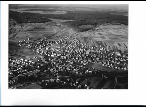 ZZ-6403/ Renningen - Mahmsheim seltenes Foto Luftbild 18 x 13 cm 50er Jahre