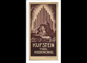 C2136/ Kufstein Heldenorgel Tirol Prospekt 1933 
