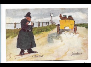Y23302/ Tuck`s Postcard AK Ways of Motors - Polizei Auto 1906