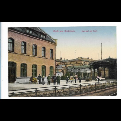 XX16407-3350/ Kreiensen Bahnhof mit Post AK 1913