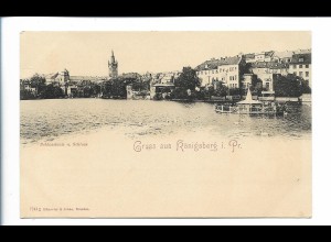 V3313/ Königsberg Schlossteich AK ca.1900 Ostpreußen