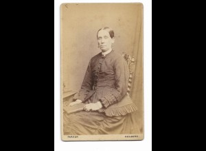 Y23650/ CDV Foto Victorian ältere Frau Parker, Holborn England ca.1875