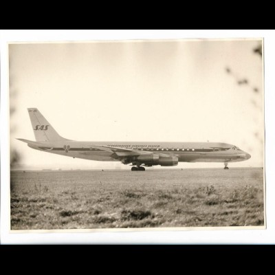 MM0422/ Flugzeug SAS Foto 24 x 18 cm 70er Jahre