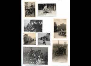 MM0496/ 8 x Foto Motorrad 40/50 Jahre