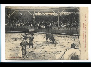 V3928/ Les Sports a Toulouse Toros Stierkampf AK Spanien ca.1910