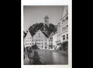 F5962/ Füssen Straßenbild Foto ca.1950-55 24 x 18 cm