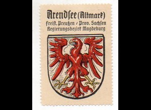 Y843/ Ardensee Altmark Wappen alte Reklamemarke