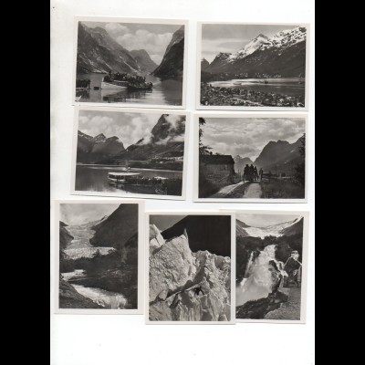 Y1314/ 12 Fotos Norwegen Olden - Brixdal ca.1930 9 x 7 cm