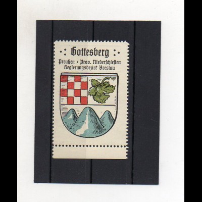 Y1423/ Reklamemarke Gottesberg Bz. Breslau Schlesien Wappen Kaffee Hag