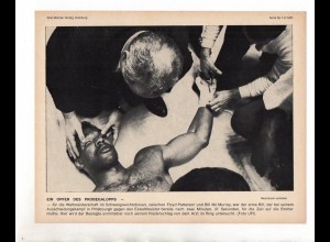 FP182/ Boxen Floyd Patterson - Bill Mc Murray in Pittsbourgh 1967 23 x 17 cm