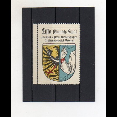 Y2096/ Reklamemarke Deutsch Lissa Schlesien Wappen ca.1930 Kaffee Hag