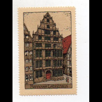 Y3910/ Reklamemarke Hannover Steinzeichnung Litho ca.1912