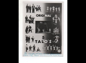 C2450/ Original 5 Talo`s Foto Mahler Hamburg Variete Artisten ca.1955 24x18 cm