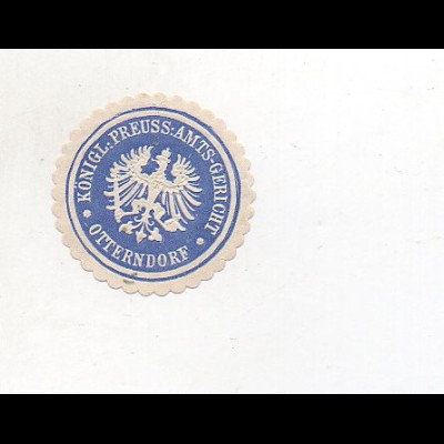 Y6092/ Siegelmarke Amtsgericht Otterndorf ca.1910