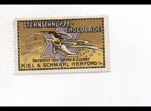 Y7201/ Reklamemarke Sternschnuppe-Chocolade Kiel & Schmahl, Herford ca.1912