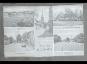 Neg1599/ Sittensen Bahnhofstr., Waldbad Original-Negativ 1940/50 - AK -