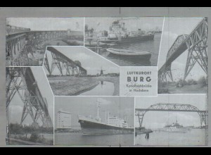 Neg1687/ Burg i.D. Kanalhochbrücke in Hochdonn altes Negativ 1950/60 
