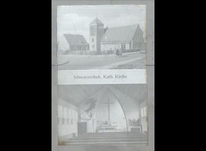 Neg2351/ Schwarzenbek Kath. Kirche altes Negativ 1940/50 