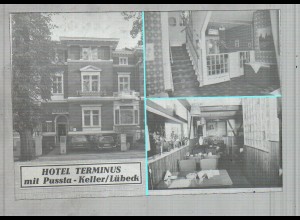 Neg2573/ Lübeck Hotel Terminus altes Negativ 1960/70 
