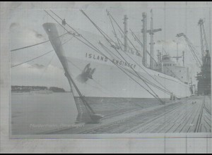 Neg2943/ Nordenham Pieranlagen Hafen Frachter altes Negativ 50/60er Jahre