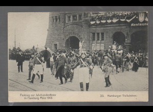 Y9714/ Hamburg Festzug zur Jahrhundertfeier März 1913 Volksleben AK 